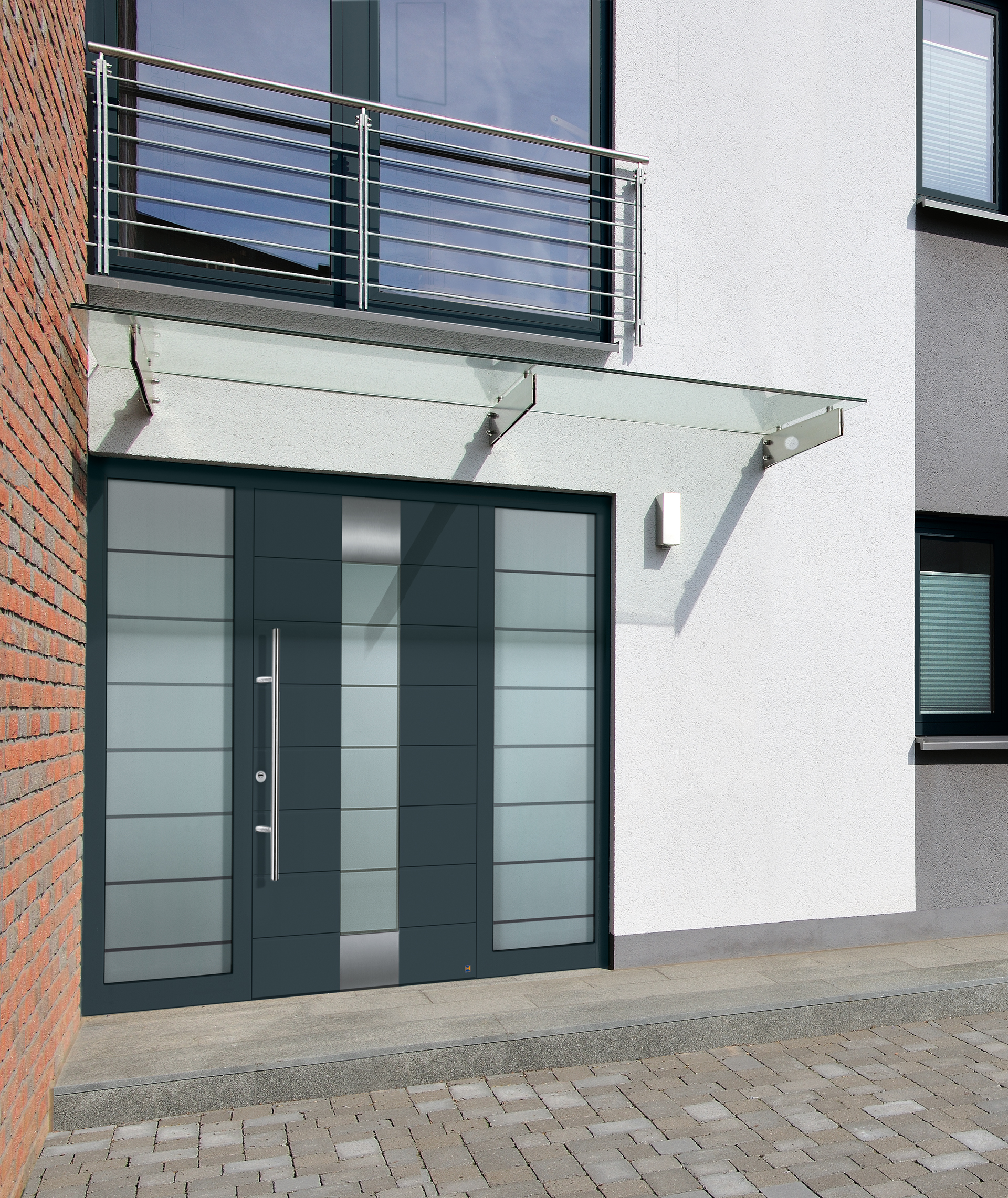 Vordach & Überdachung für Haustüren | Glas- & Stahl-Vordächer von Hörmann